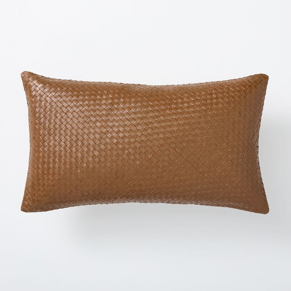 Woven Leather Cushion Cover West Elm Australia